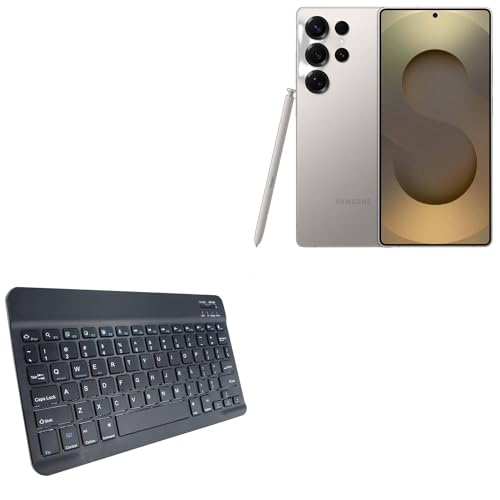 BoxWave Keyboard Compatible with TiAnGin C25Ultra1 (6.9 in) - SlimKeys Bluetooth Keyboard, Portable Thin with Chiclet-Style Keys - Jet Black