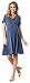 Produktbild Noppies Damen Dress nurs ss Nicolette Kleid, Blau (Dark Denim P083), 38 (Herstellergröße: M)