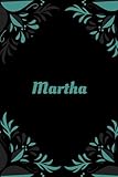 Martha: Personalisiertes Notizbuch mit namen, hübsches Geschenk für Martha