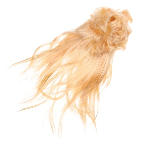 Hemoton Gold Long Hip Hop Wig for Men and Women, Straight Heavy Metal Rocker Costume Hair, Masquerade Party Punk Rocker Wig, Fashionable Halloween Cosplay Accessory