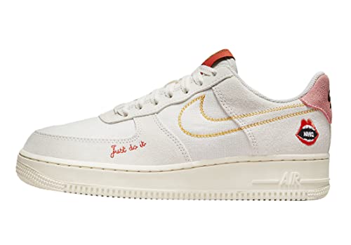 Nike Tenis para mujer, Blanco roto/naranja, 42 EU