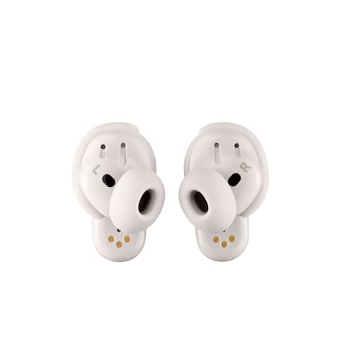 Image of Bose QuietComfort Ultra Earbuds (2nd Gen) - Wireless Noise Cancelling Earbuds with Mic, Immersive Audio, USB-C Charging, Up to 6 Hours Battery, IPX4 Rating, White Smoke
