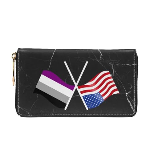 American And Asexuality Flag Wallet Card Bag3