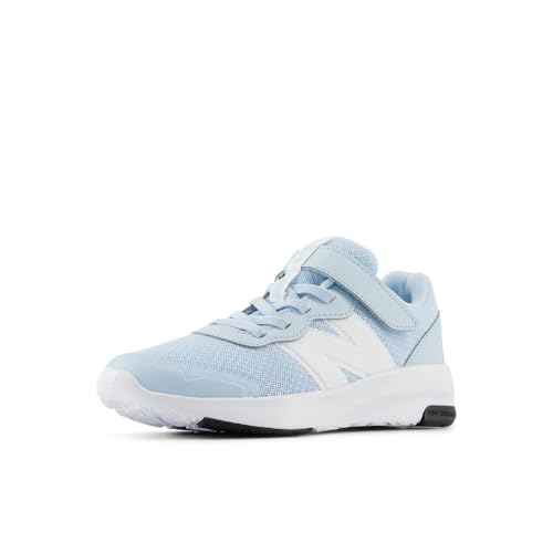 New Balance DynaSoft 578 V1 Hook and Loop Running Shoe, Bright Sky/White, 3 US Unisex Little Kid