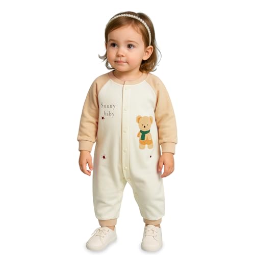 Image of Kidbea Soft Cotton Unisex Baby Onesie Romper | Cute & Multiple Prints Full Sleeve Sleepsuit for Infant | Comfortable Trendy Bodysuit