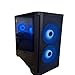 Centaurus Druid 2.4 Gaming PC AMD Ryzen 5 9600X, Radeon RX 9060 XT, 32GB DDR5 RAM, 1TB NVMe SSD, Windows 11 PRO, WiFi, RGB LEDs. Custom Desktop for Gamers and Professionals. (Ryzen 5 9600X)