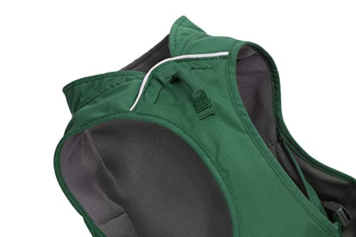 RUFFWEAR Overcoat Fuse 2-in-1-Kombination aus Hundemantel und -Geschirr, mit Fleece Gefütterte Hundejacke, Evergreen M