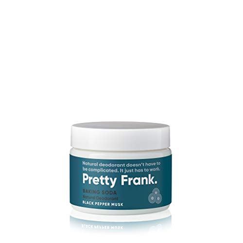 Pretty Frank Natural Deodorant - Baking Soda Extra Strength Jar, Aluminum Free Deodorant for Women, Men, Teens, Paraben