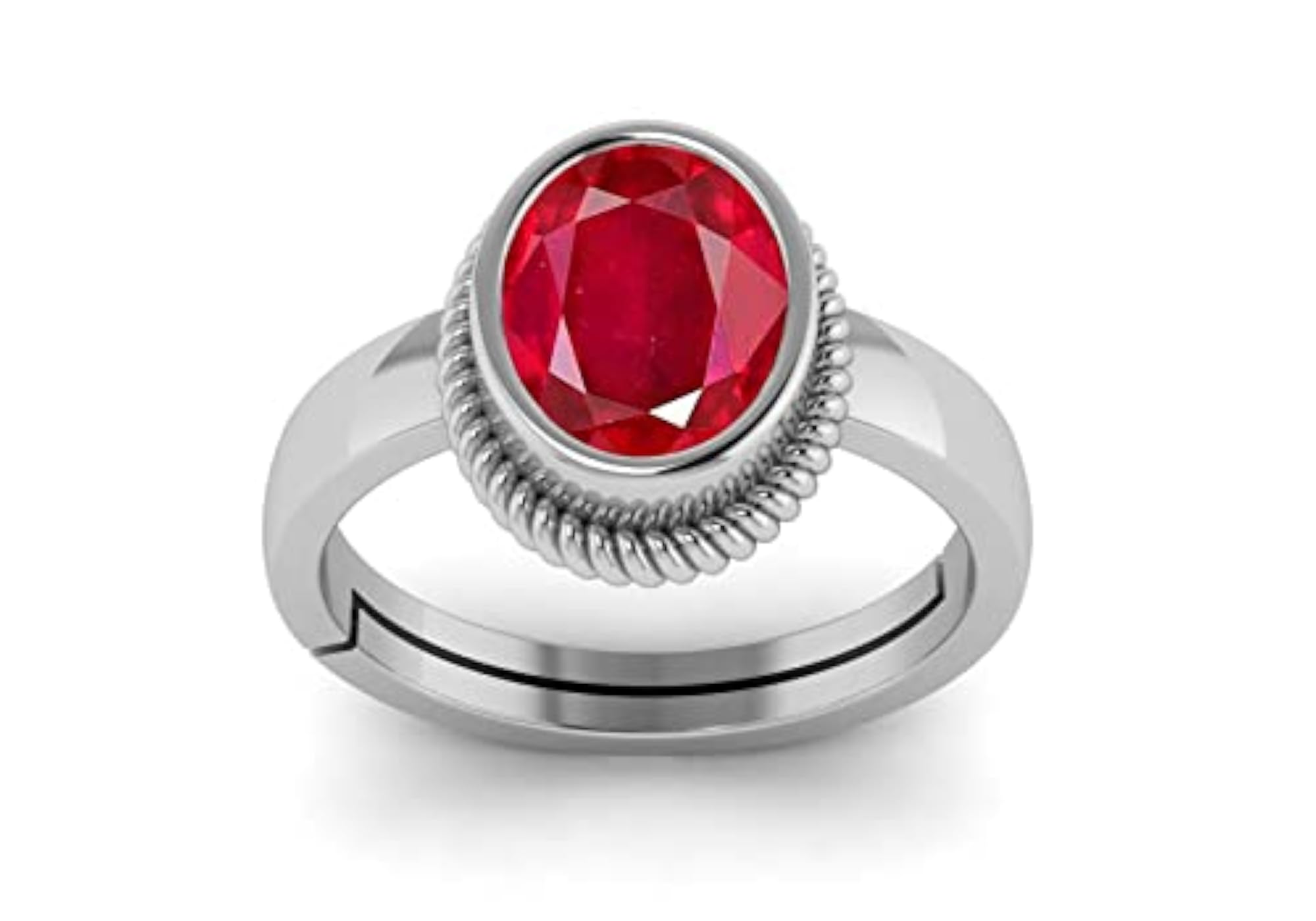 Natural Ruby Adjustable Ring, 6.25 Ratti