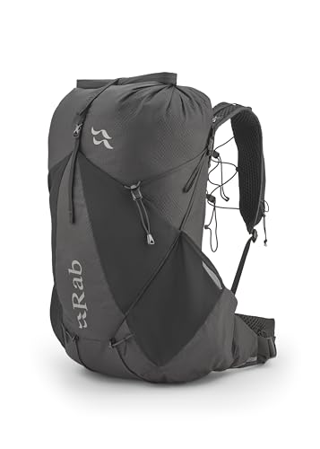 Rab Muon Sac à dos de randonnée léger et durable pour la randonnée, le trekking et la randonnée, Noir , 40-Liter (Back Length - Medium)