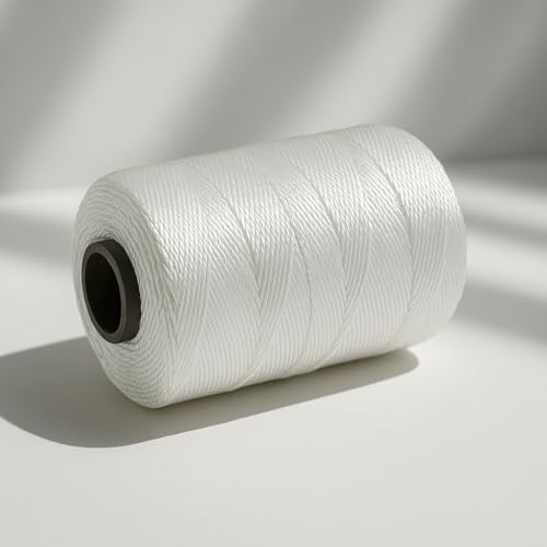 image for SANCTIFIED Reindeer White Nylon Cricket Bat Thread 1000 Meter with 1.5