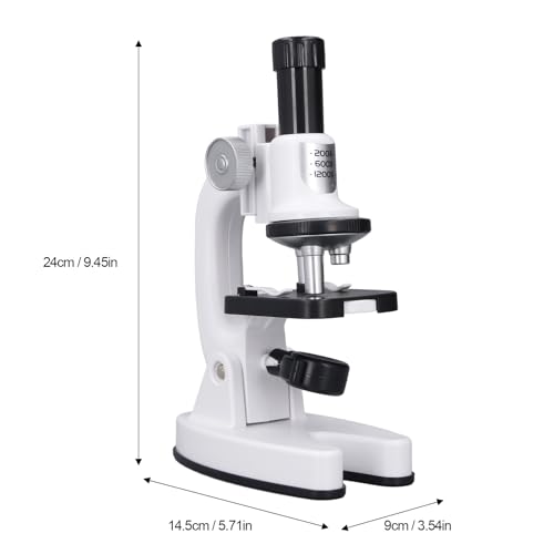 Microscope composé 200x-1200x : microscope biologique d'école à filtre