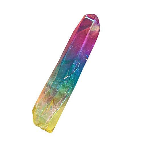 beeyuk Fluorit Kristall Spalte Quarz Rainbow Crystal Wand Heilung Behandlung Stein zeigte Heilung Hexagonal Wand Cover