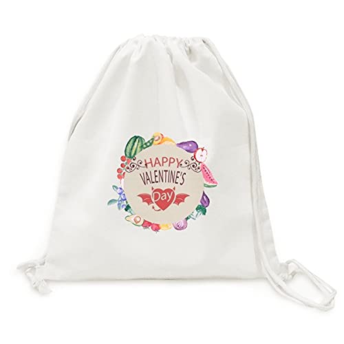 Sac en tissu pliable de qualité supérieure motif cœur diable ailes pour fruits et légumes