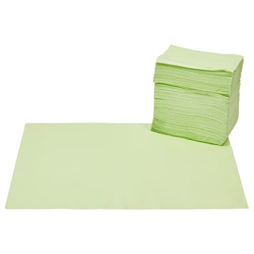 125-Pack-Dental-Bibs-Disposable-Water-Resistant-Dentist-Napkin-for-Tattoo-Piercing-Supplies-Absorbent-Single-Use-Clothing-Protectors-with-Polyethylene-Film-13-x-18-Inch-Green