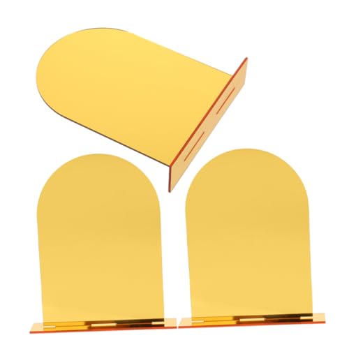 PRETYZOOM 3pcs Acrylic Wedding Place Cards with Holders Blank Table Sign for DIY Name Cards Stylish Arch Design for Event Decoration Reusable and Lightweight