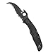 Spyderco C12SBBK2W Matriarch 2 Folding Knife with Emerson Opener, Black, 3.57-Inch