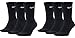 Produktbild Nike 6 Paar Herren Damen Socken SX4508 weiß oder schwarz oder weiß grau schwarz, Farbe:Schwarz, Sockengröße:38-42