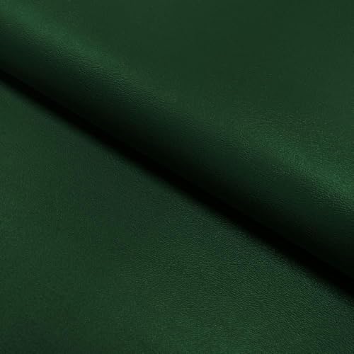 Tissu imitation similicuir vert uni Nevada pour couture et ameublement