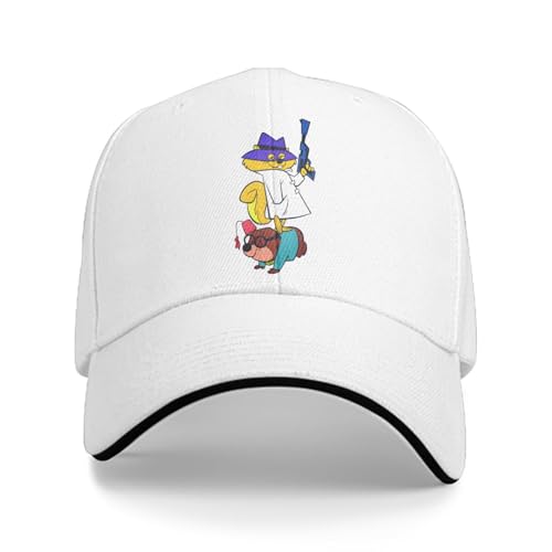 Gorra de béisbol de Moda Gorra de Verano con Visera Sombrero con Visera Ardilla Secreta Topo marroquí Dibujos Animados Retro Hip Hop Regalo