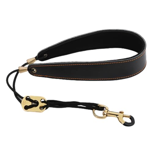 EIHI Saxofón,Sax Black Neck Strap,saxofon Tenor, para barítono Alt Tenor Soprano Sax, Saxofon Alto, Gancho de Metal, Instrumentos Musicales Accesorios Piezas