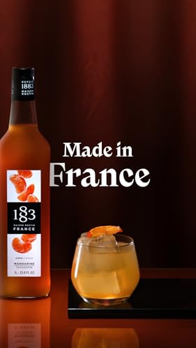 Image of 1883 Tangerine for Drinks, Made in France, 1 Liter Glass Bottle