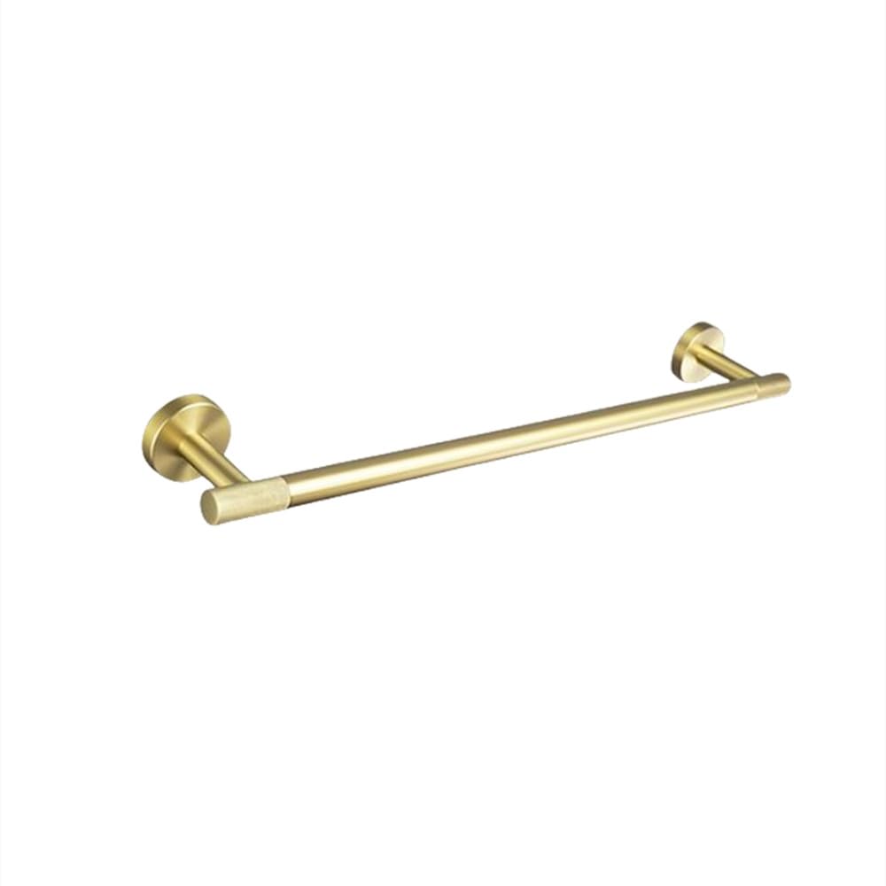 Ensemble d'accessoires de salle de bain en laiton doré brossé avec porte-serviette moleté luxueux
