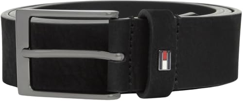 Tommy Hilfiger Herren Gürtel Layton 3,5 cm aus Leder, Schwarz (Black), 105 cm – Ansicht 4