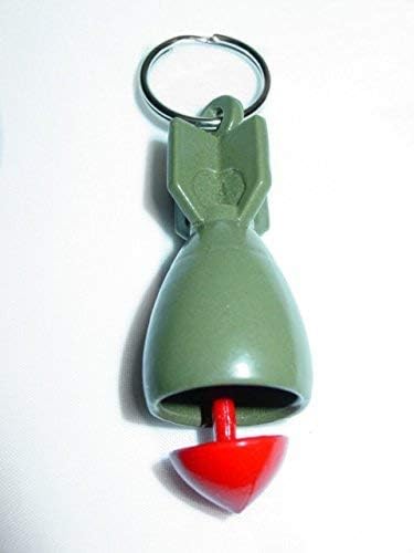 Guardian Bells Da Bomb Design Green Motorcycle Ride Protection Bell or Key Ring