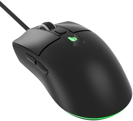 Mouse Gamer com Fio M29 Preto, RGB Respiração, 4 DPI (1200-3600),...