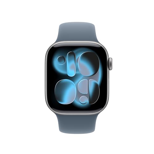 Image of Apple Watch Band - Sport Band - 42mm - Anchor Blue - M /L