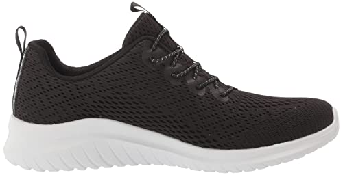 Skechers Ladies' UltraFlex Bungee Slip On (Black, Numeric_7)