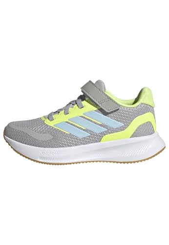 Image of adidas Kids' Marvel Run Falcon 5 Elastic Lace & Strap Shoe
