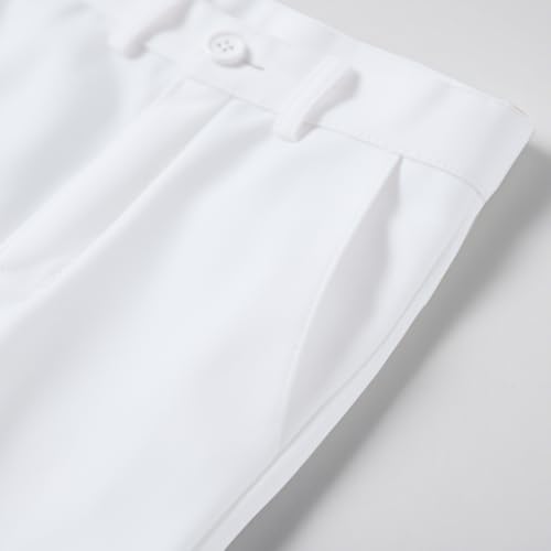 Boys Dress Pants Flat Front School Uniforms Pants Adjustable Waist Trousers4