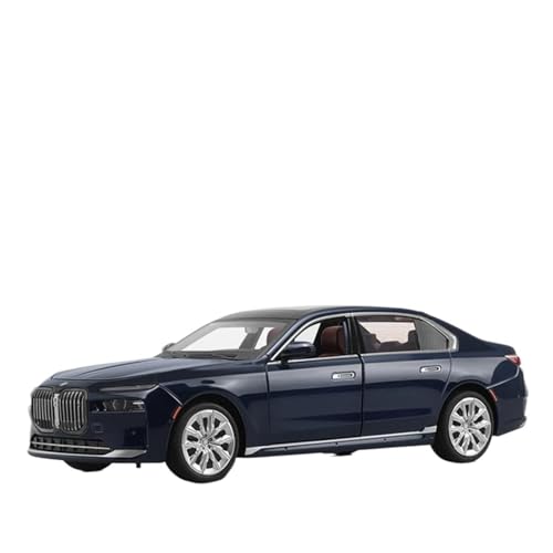 ミニカーのおもちゃ 1:24 BMW 7 シリーズ I7 G70 合金高級車モデルダイキャストメタルリムジン車モデルサウンドライト 車のギフト(ブラック)のサムネイル
