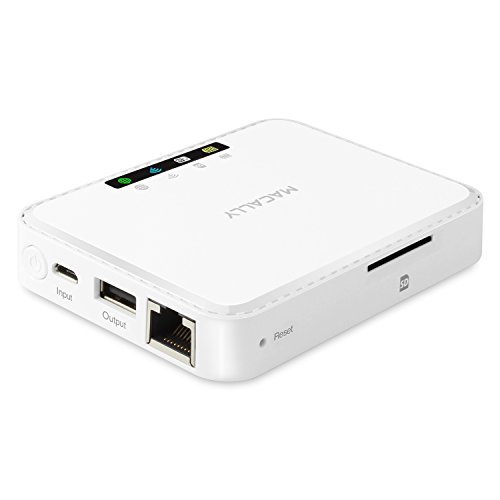 Preisvergleich Produktbild Macally WIFISD2 Media Hub / Travel Router weiß weiß