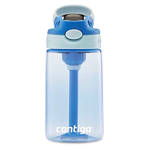 Image of Contigo Kids Straw Water Bottle with AUTOSPOUT Lid, 14oz, Cotton Candy