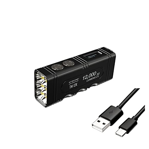 Nitecore TM12K USB-C Charging 12000 Lumens LED Torch Flashlight