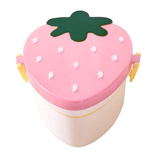 Lunch Box Chic Strawberry Cartoon Shape Food Container Storage Box Portable Bento Box
