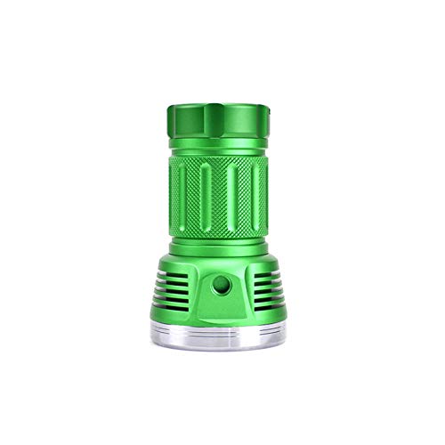 15000 Lumens Super Lumineux Extérieur Chasse Lampe De Poche LED Éblouissement Portable Multi-Fonctions, Lampe De Poche Haute Luminosité CRI, Lampe De Poche Recherche, Lampe De Poche Chasse,Vert,4000K