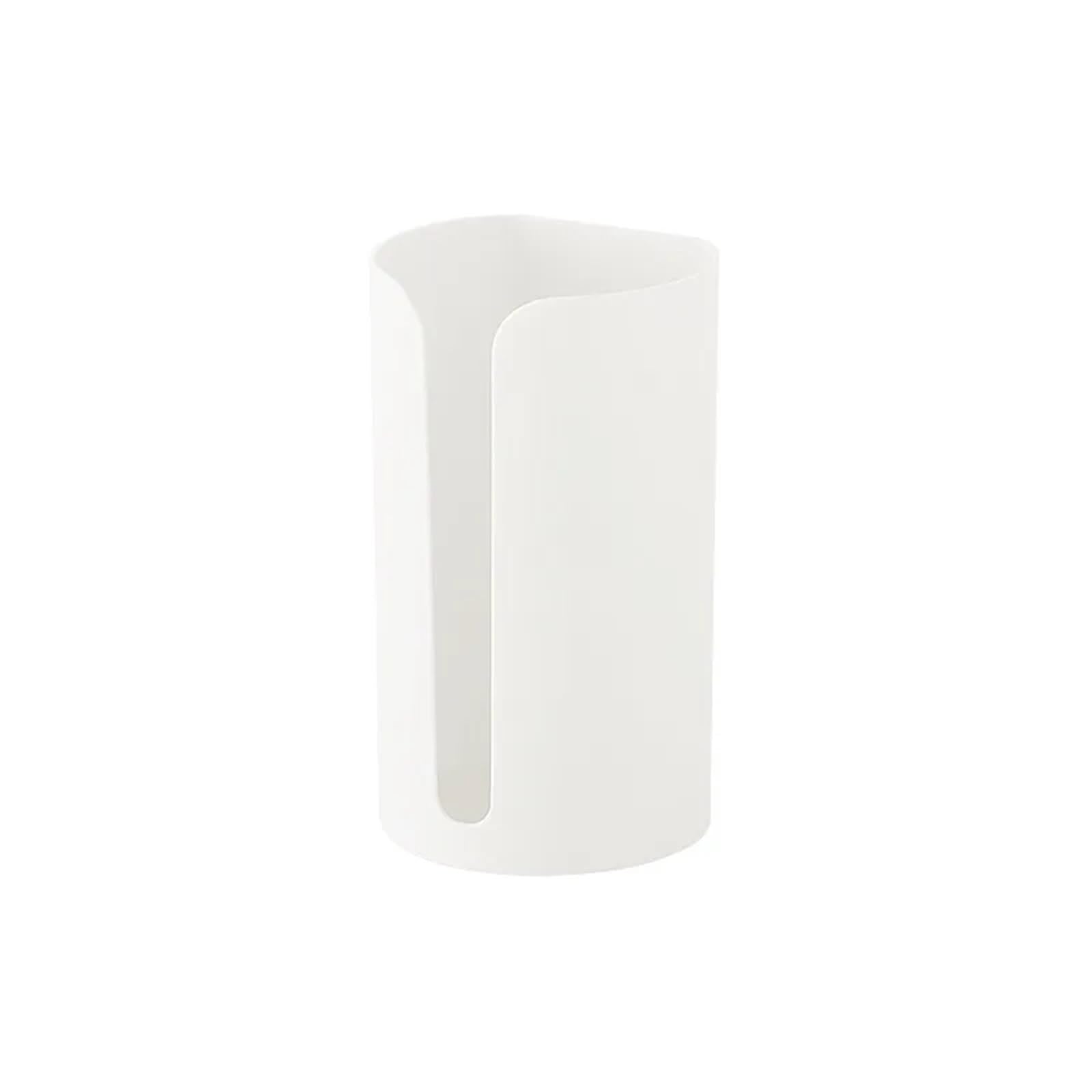Dispensador De Bolsas De Basura Soporte for bolsa de basura de plástico for colgar en la pared, caja de almacenamiento for bolsa de basura montada, contenedor for el hogar, cocina y baño, 5 uds.(White