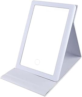 Espejo portátil plegable para maquillaje con ...
