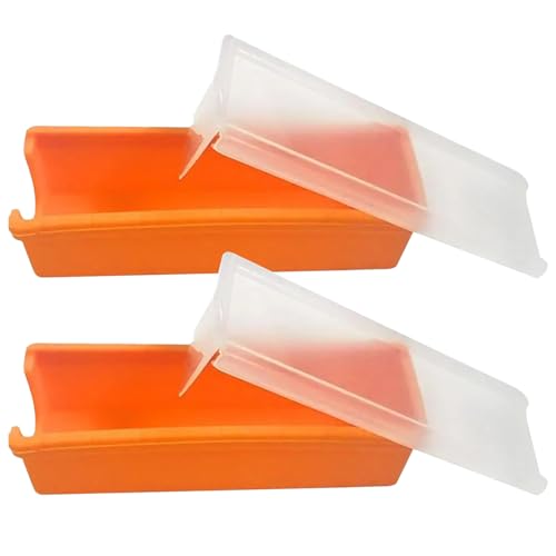 Butter Slicer Container 2Pcs Dust-Butter Slicer Cutter Butter Container 5.5x2x1.9 Inch Silicone Butter Holder with Built-in Slicing Cutter Keep Butter Fresh for Countertop, Fridge