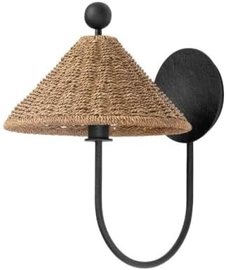 Troy Lighting Layton - 1 Light Wall Sconce-14.75 Inches Tall and 10 Inches Wide-Black Iron Finish