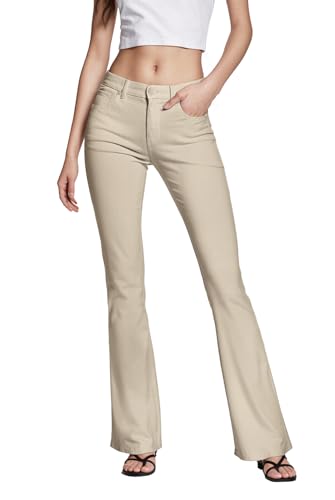 Hybrid & Company Womens Hyper Ultra Stretch Comfy Boot Cut Leg Flare Work Casual Pants2