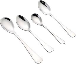 Set di 4 cucchiai in acciaio inox (304) – posate semplici e versatili per uso domestico