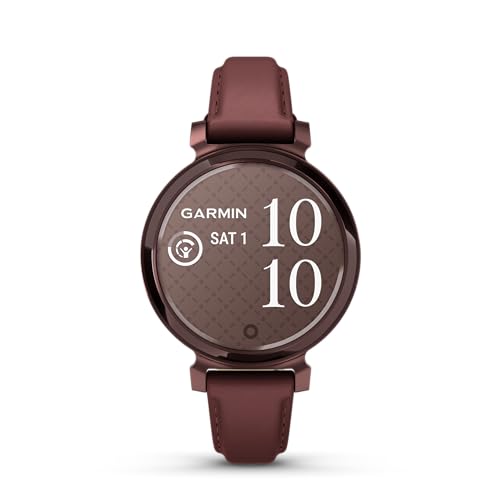 Image of Garmin Lily 2, Small and Stylish Smartwatch, Hidden Display, Patterned Lens, Up to 5 Days Battery Life, Mulberry
