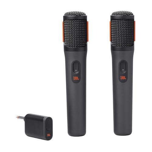 JBL Wireless Microphone, Set con 2 Microfoni Wireless e Ricevitore