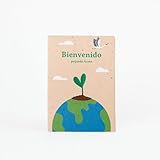 ✋ Diseño cuidado y materiales naturales – Impresa en papel de algodón con semillas y presentada en un elegante sobre de papel vegetal.