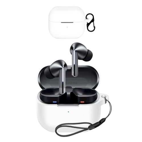 For Samsung Galaxy Buds3 FE / 3 PRO / 3 �p �P�[�X �J�o�[ �yNOUKAJU�z ���C�����X �C���[�z�� �V���R�� �ی�P�[�X �i�J���r�i�t��+�X�g���b�v�t�� �j �����h�~ �L�Y�h�~ �ϏՌ� �����[�d�\ �h�� �h�o 